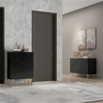 Freestanding Storage Cabinet With Adjustable Shelves | One Size | Black