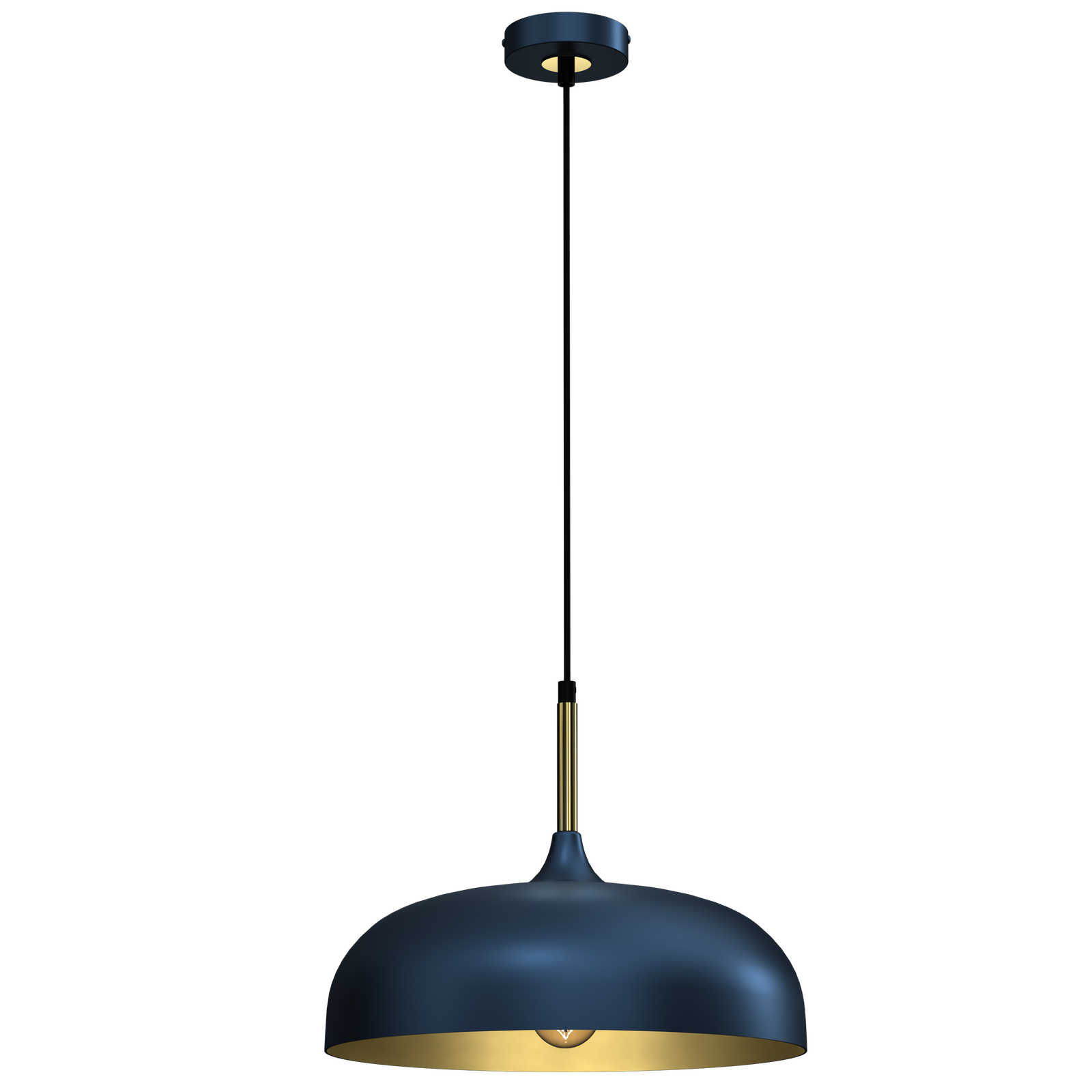 Pendant Lamp Lincoln 1xe27 35cm | 35cm | Navy Blue