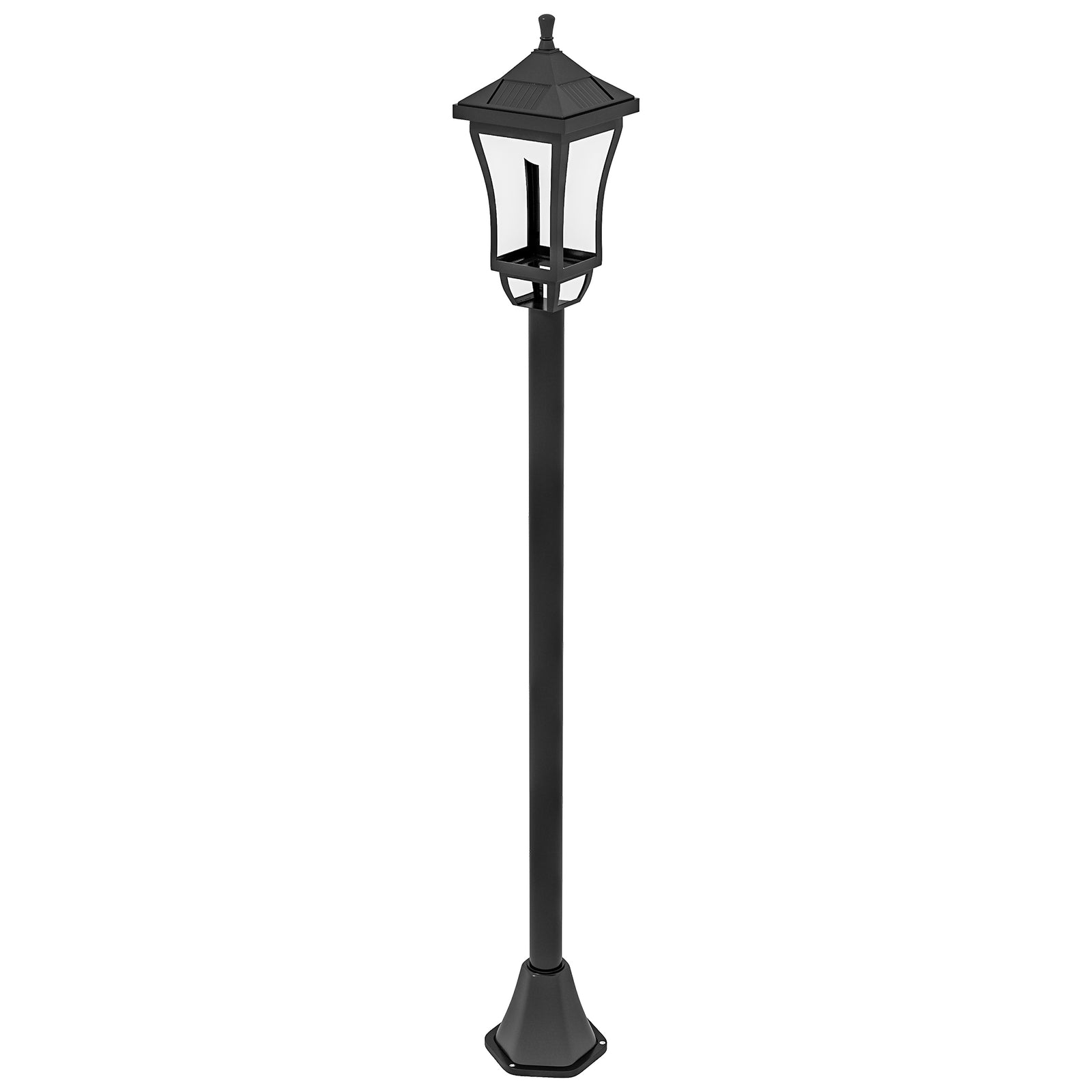 Outsunny 1.3 M Led Garden Lamp Post Light, Waterproof Ip44