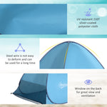 2-3 Person Pop Up Tent Camping Tent Sun Shade Shelter | Blue
