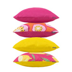 Fruity Prints Indoor Set Of 4 Outdoor Cushions - Collection Two