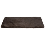 Brown Fluffy Area Rug Shaggy Carpet 90x150cm