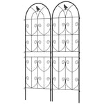 Set Of 2 Metal Garden Trellis, Outdoor Trellis Panels