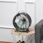 10" 2-speed Electric Fan W/ Safe Guard Anti-slip Feet | One Size | Black