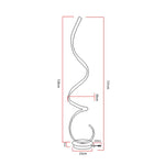 Contemporary Led Spiral Floor Lamp In White Light For Living Room