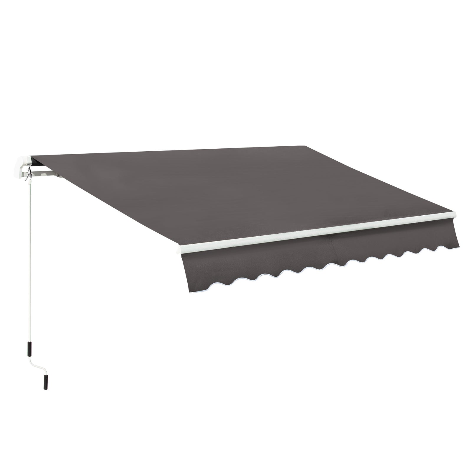 3x2m Manual Window Awning W/ Hand Crank | Gray