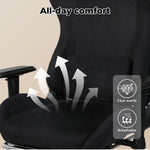 Ergonomic Office Chair 165° Reclining Executive Computer Chair With Spring Seat | Black