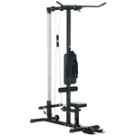 Pull Up Bar Stand Power Cage With Adjustable Seat | Black