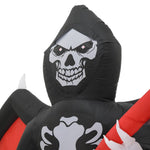 8ft Halloween Inflatable Grim Reaper With Built-in Led Lights