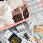 55x40x20cm Lightweight Luggage Hard Shell Cabin Suitcase 60+ Airlines Approved - Carry On Case - 4 Wheels | 55 x 40 x 20cm | Rose Gold
