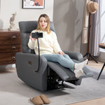 HOMCOM Electric Recliner Chair With Phone Holder, Usb Charge Port