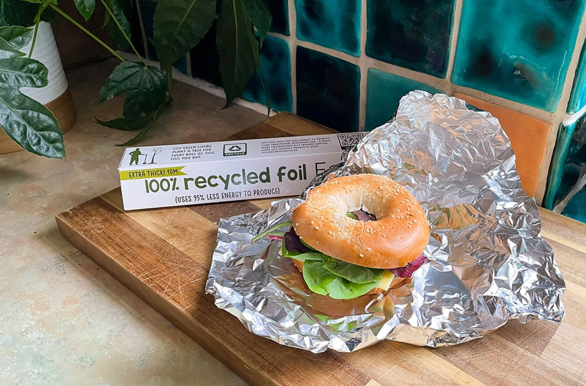 100% Recycled Aluminium Foil - 30cm X 10m | Set of 4 | Silver