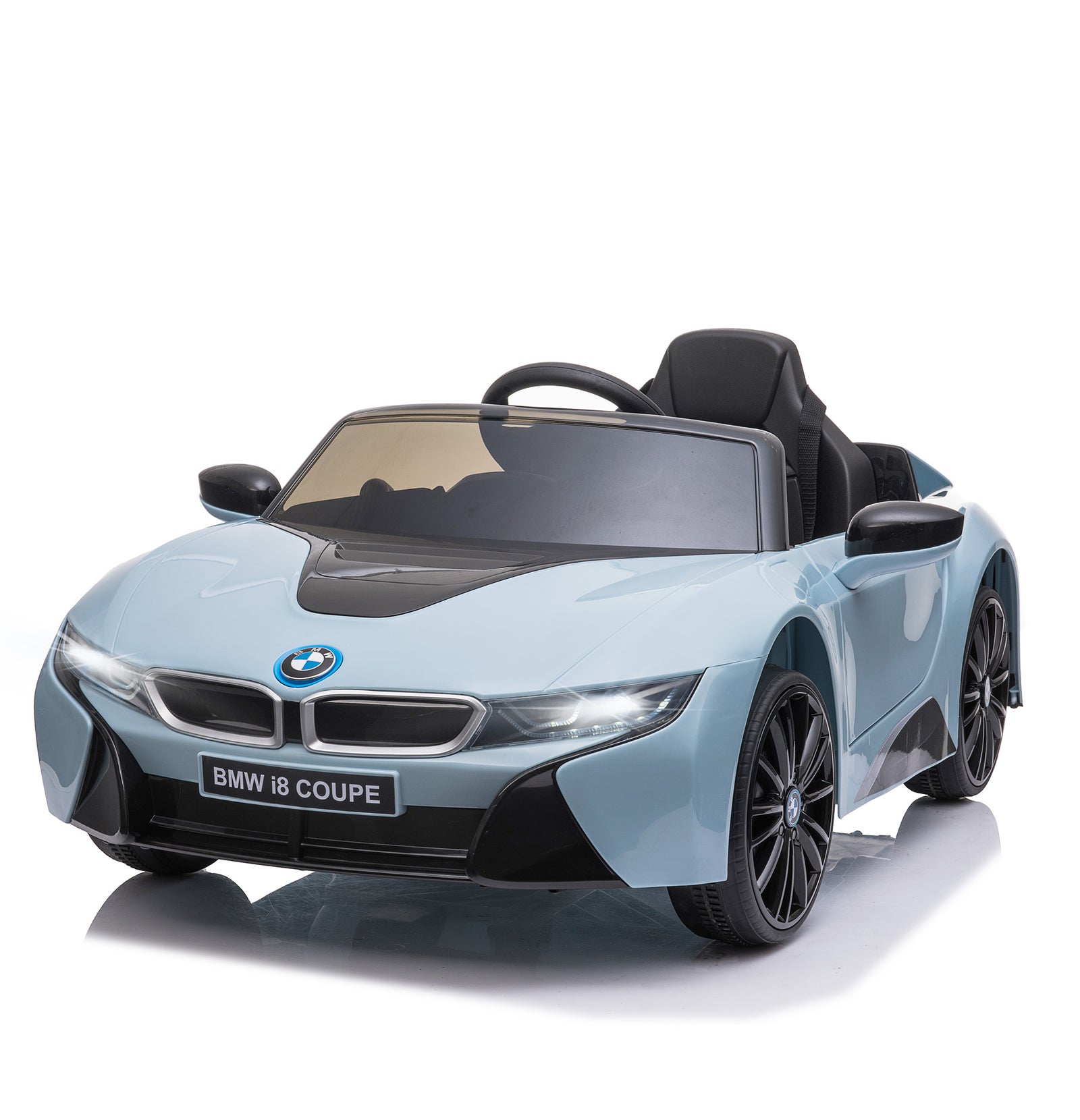 Licensed Bmw I8 Coupe Kids Ride-on Car 6v W/ Remote Lights Horn Music