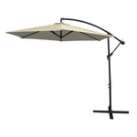 Cantilever Parasol & Square Base | Cream