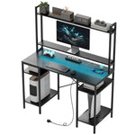 Computer Desk Home Office Desk With Monitor Stand | Black