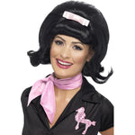 50s Flicked Beehive Bob | Black