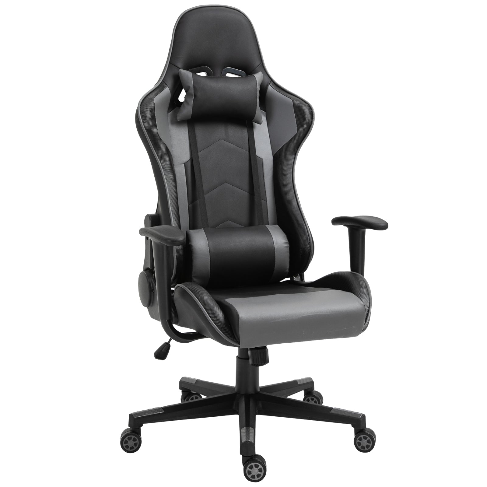 Pu Leather Gaming Chair W/ Lumbar