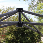Pop Up Gazebo Foldable With Wheeled, Bag And 4 Weight Bags | White