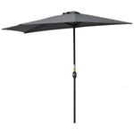 3m Half Round Parasol Balcony Shade