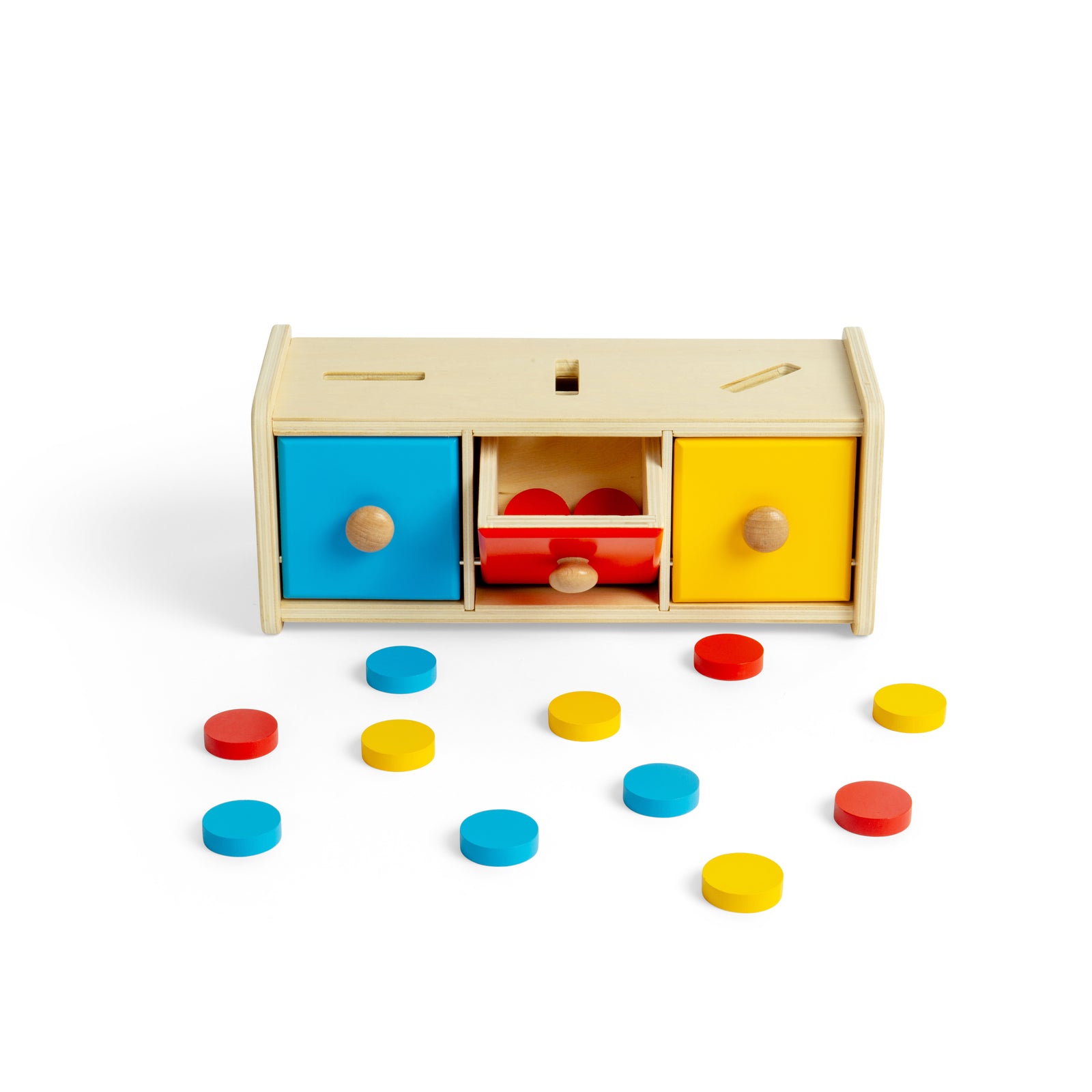 Bigjigs Toys Wooden Montessori Token Sorter