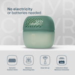 Reusable 1000ml Dehumidifier With 2 Calcium Chloride Refill Tabs | Sage Green