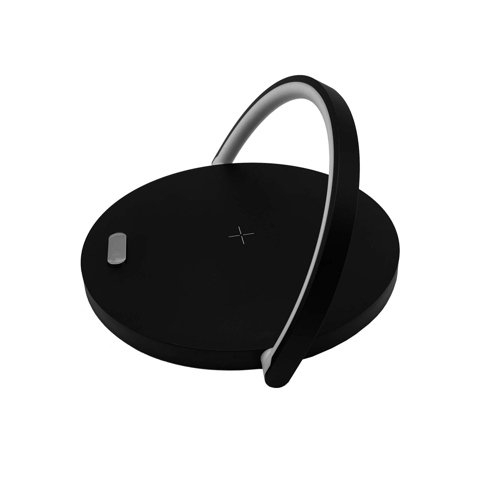 Touch Control Bedside Lamp With Built-in Wireless Charging | Black