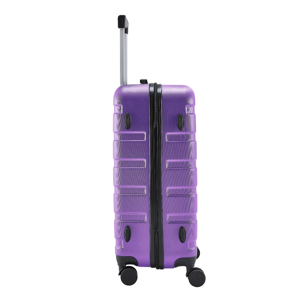 Hardshell Rolling Luggage Trolley Travel Case | Purple