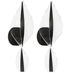 Led Wall Lamp 2 Pack, Modern Indoor Spiral Wall Light | Black