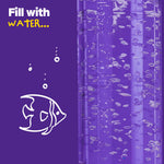 Wicked Gizmos Led Bubble Lamp 60cm Colour Changing With Fish For Home Décor