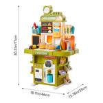 Children Pretend Kitchen Playset 83pcs Toy Accessory Set | Green