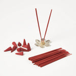 HOMESCAPES Zen Incense Gift Set, Rose & Black Oudh