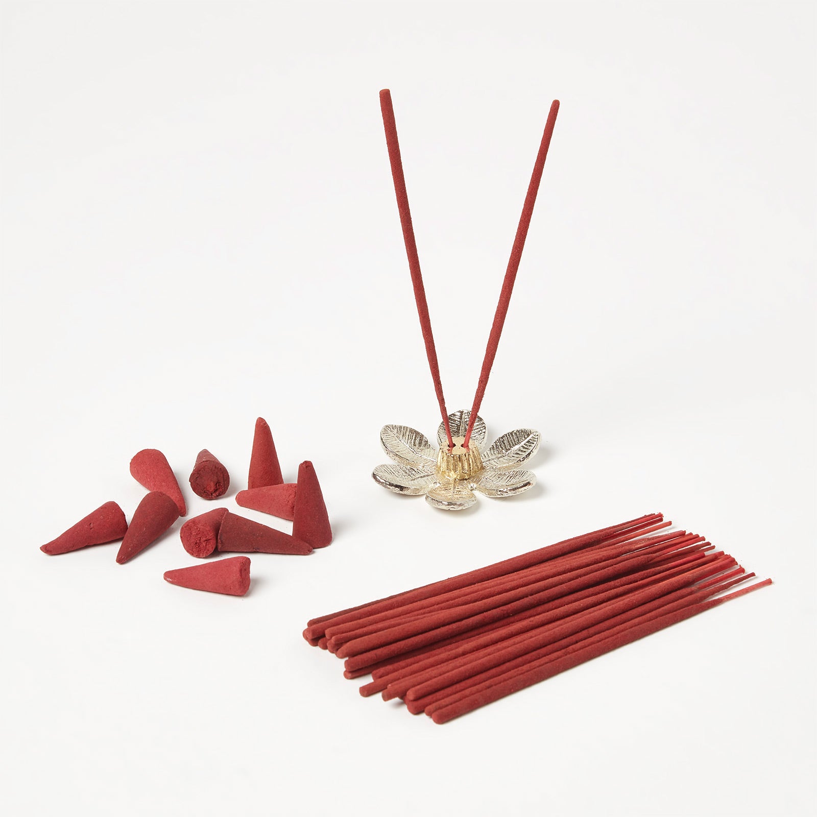 HOMESCAPES Zen Incense Gift Set, Rose & Black Oudh