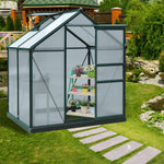 Polycarbonate Walk-in Greenhouse 190x132cm