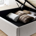 Wilson Fabric Ottoman Bed | Double | Grey