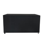 Rattan Modular 6 Piece Furniture Set & 700l Storage Box | Black