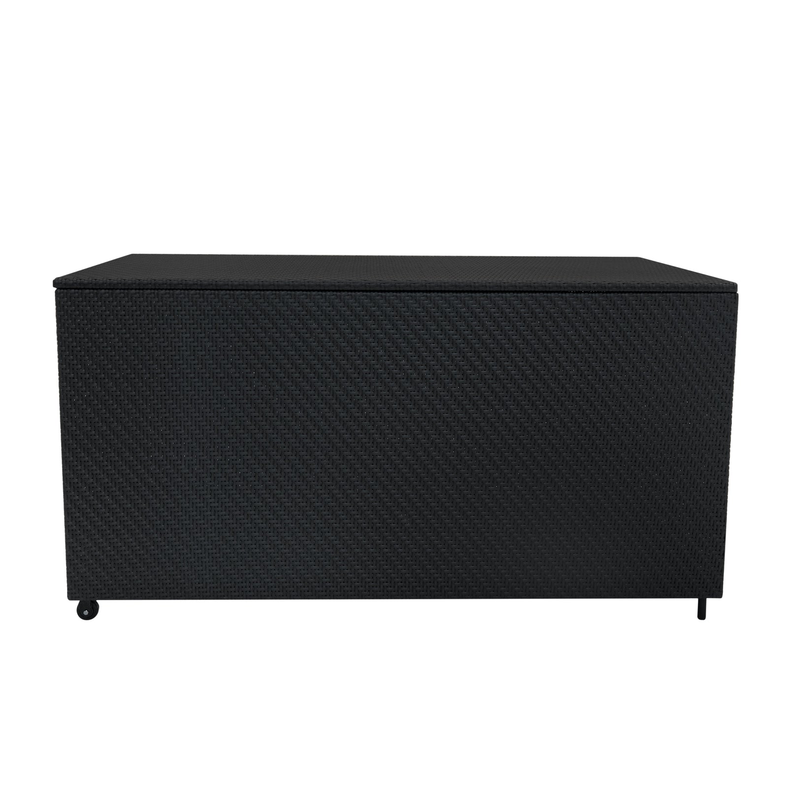 Rattan Modular 7 Piece Furniture Set & 700l Storage Box | Black