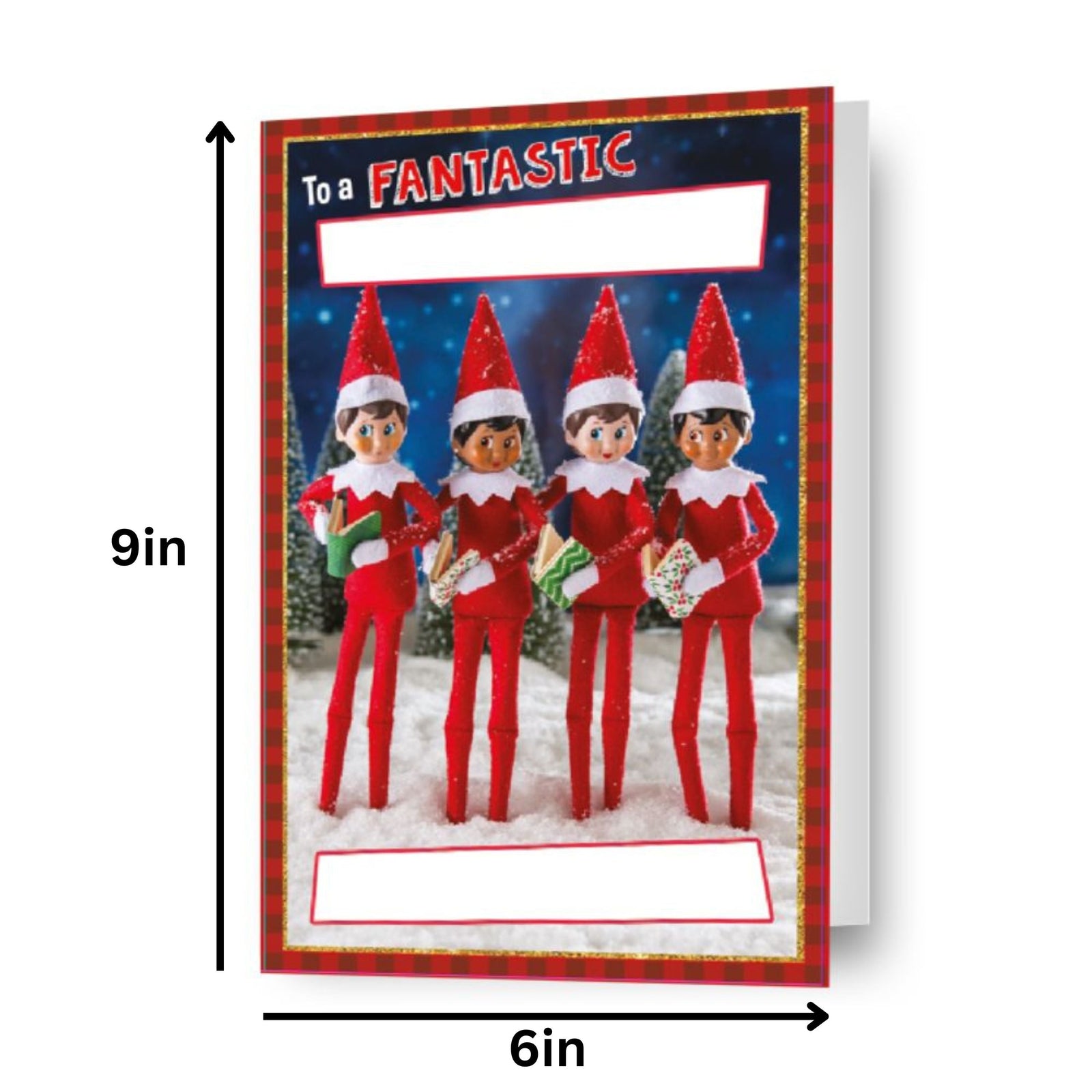 Personalise Christmas Card With Sticker Sheet Official Product