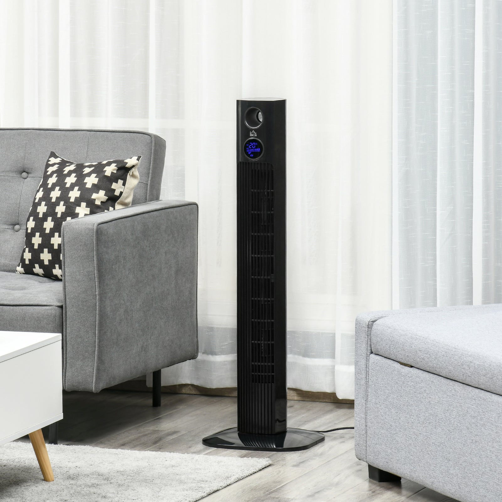 HOMCOM Aroma Tower Fan Cooling For Bedroom W/ Oscillating