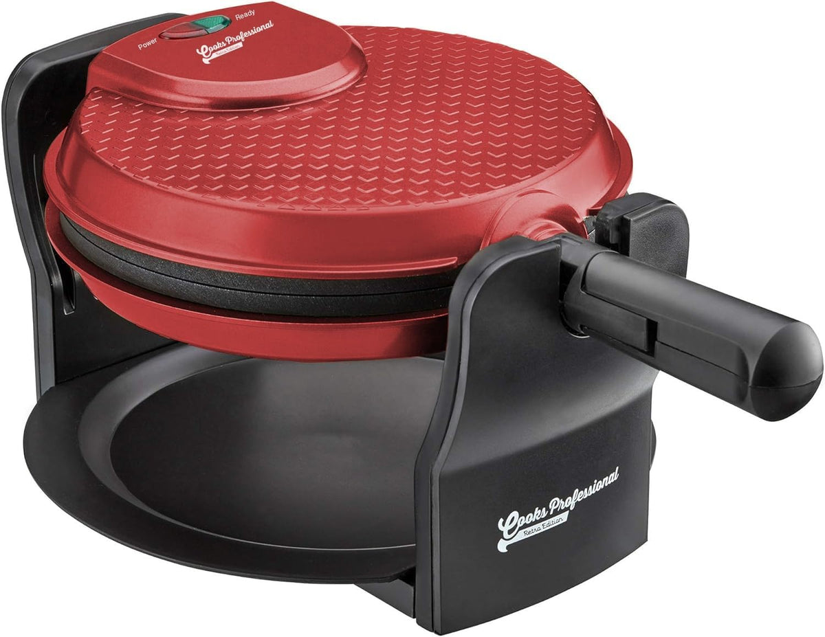Rotary Waffle Maker | Red
