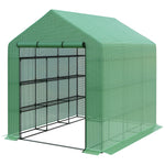 Polytunnel Walk-in Greenhouse 244x180x210cm