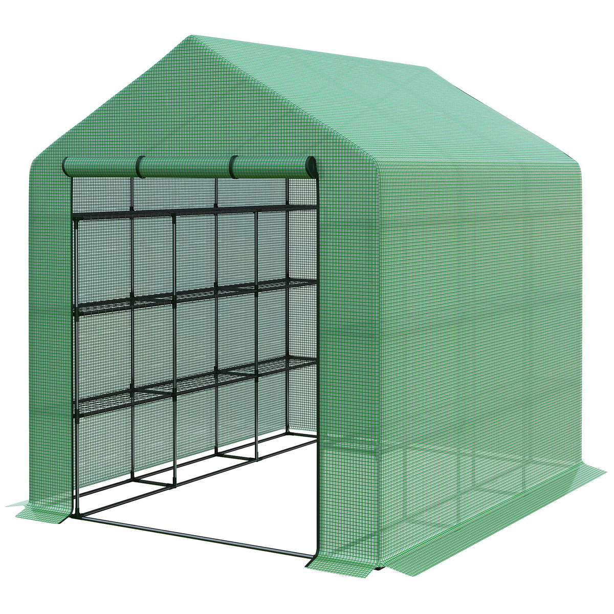 Polytunnel Walk-in Greenhouse 244x180x210cm