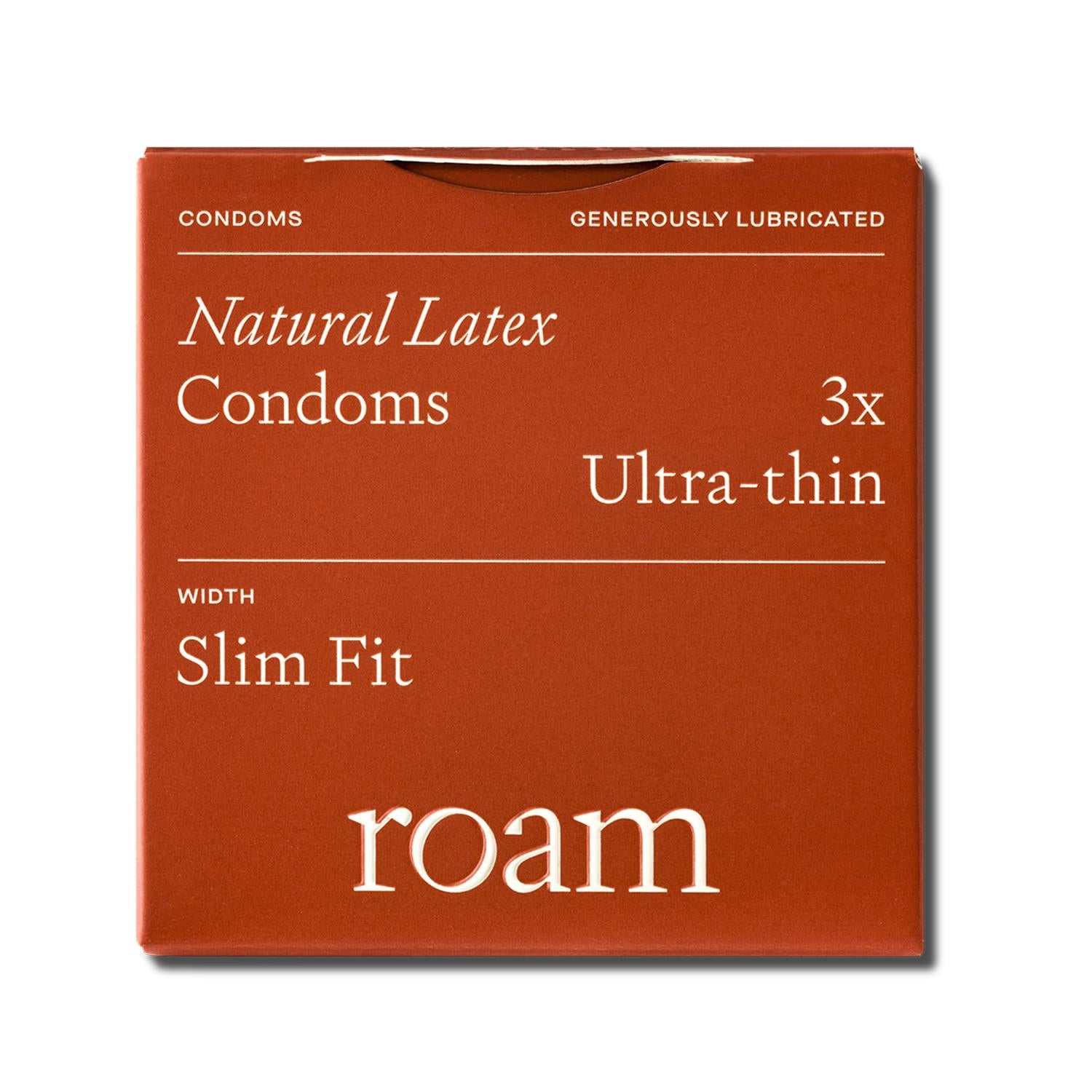 3 Pack Ultra-thin Condoms For Safer Sex & Contraception - Slim Fit