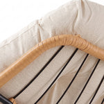Modern Rocking Chair with Cushion – Large | Beige