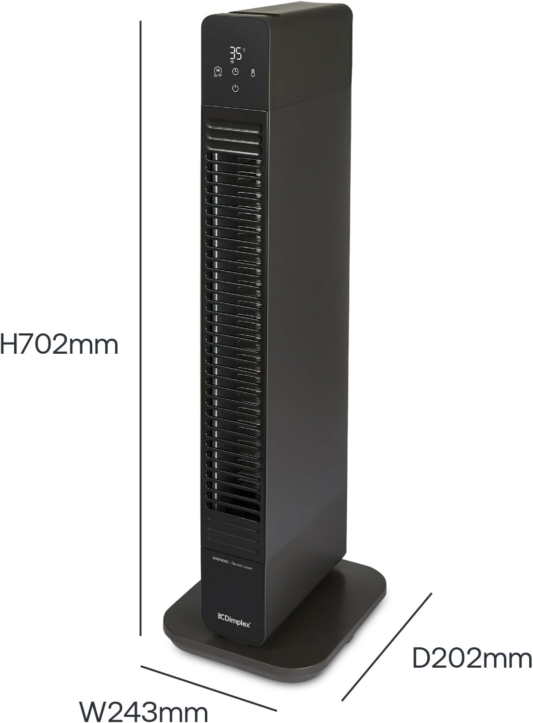 2-in-1 Baseboard And Tower Heater, 2.2kw