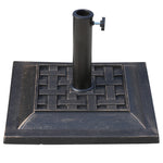 9kg Square Parasol Base, Bronze