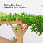 3 X 3 M Wooden Pergola Kit, Garden Gazebo Shelter | Brown