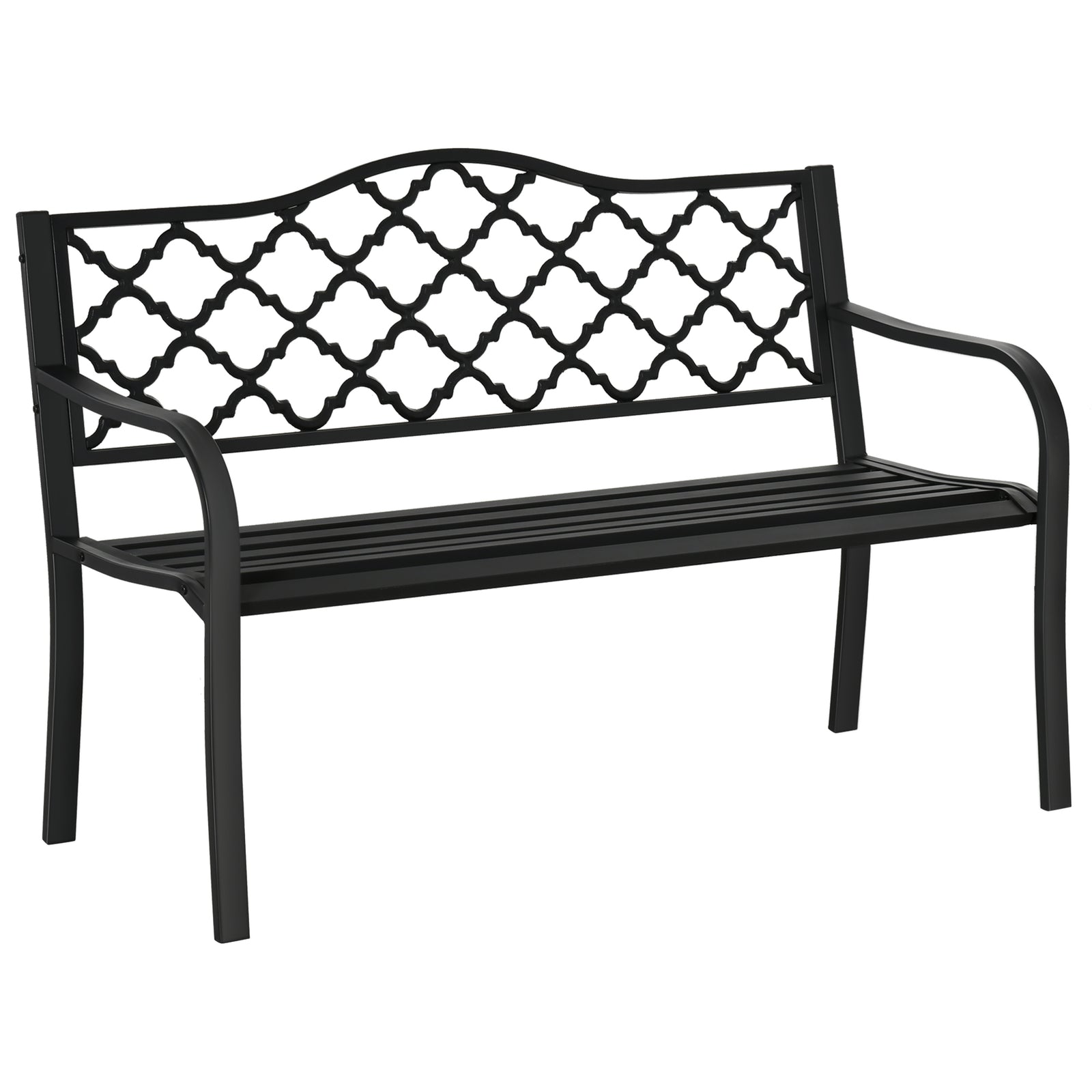 Cast Aluminium Garden Bench Verdigris