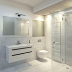 Shine Black Led 7w Wall Lamp Stylish Matt Black Light With Ip44 Rating Perfect For Mounting Above A Bathroom Mirror