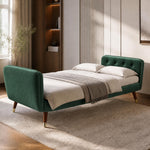 Victoria Velvet Sofa Bed 3 Seater | Green