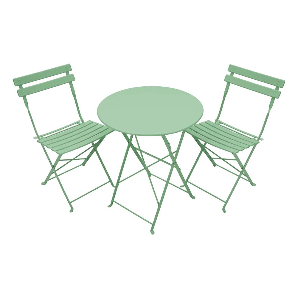 3-piece Outdoor Folding Bistro Set | Green